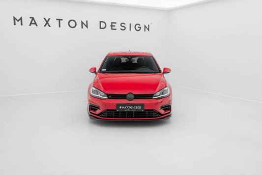 Frontlippe V.7 passend für VW Golf R / R-Line Mk7 FL schwarz Hochglanz
