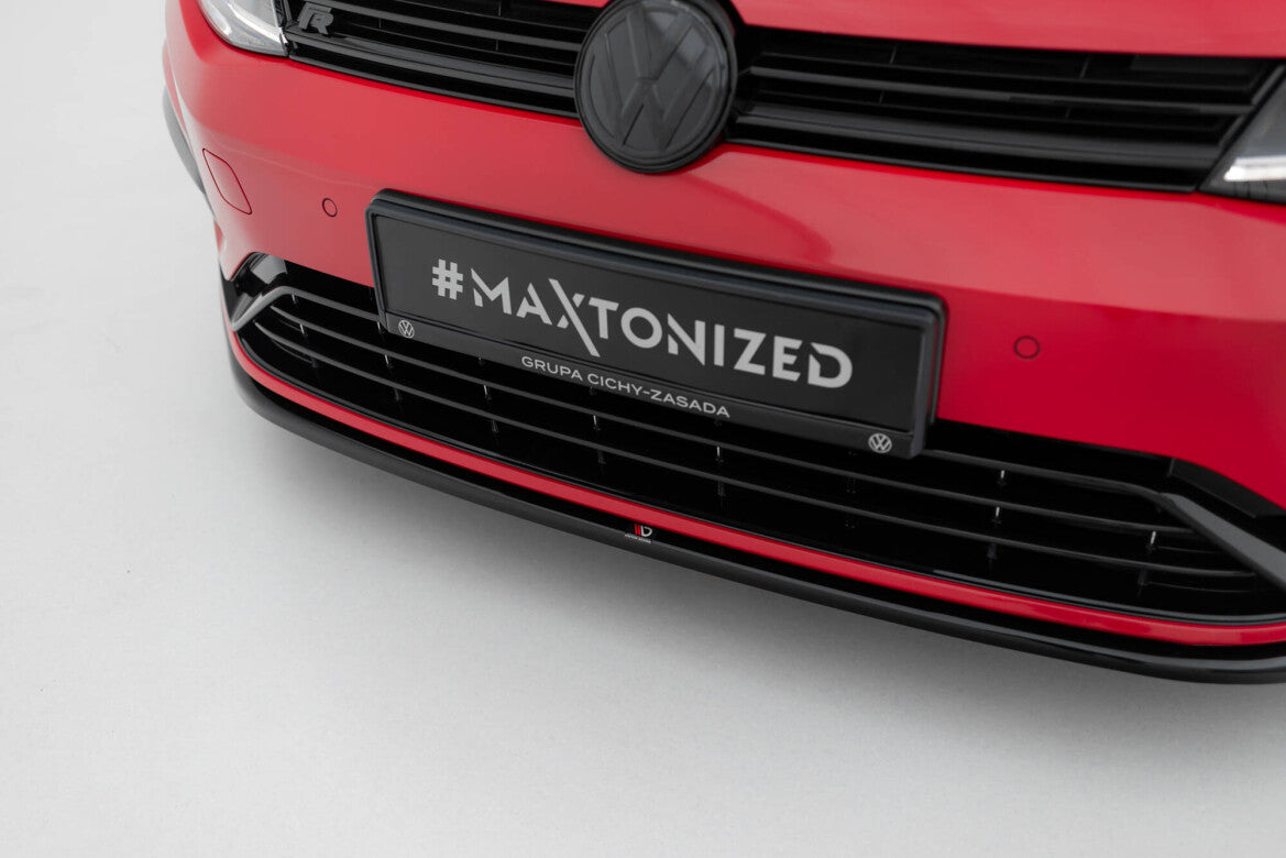 Frontlippe V.7 passend für VW Golf R / R-Line Mk7 FL schwarz Hochglanz