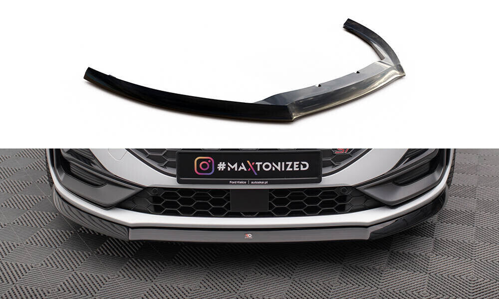 Frontlippe V.8 passend für Ford Focus ST / ST-Line Mk4 FL schwarz Hochglanz