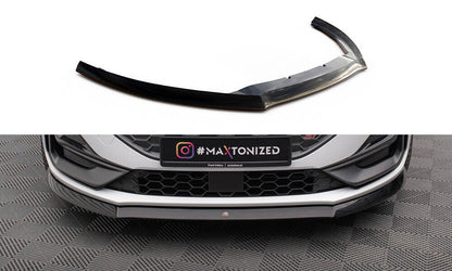 Frontlippe V.8 passend für Ford Focus ST / ST-Line Mk4 FL schwarz Hochglanz