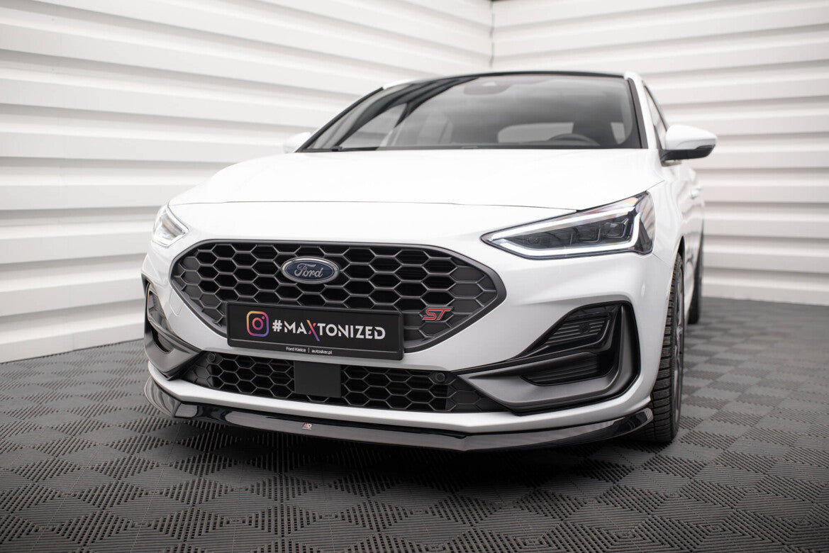 Frontlippe V.8 passend für Ford Focus ST / ST-Line Mk4 FL schwarz Hochglanz