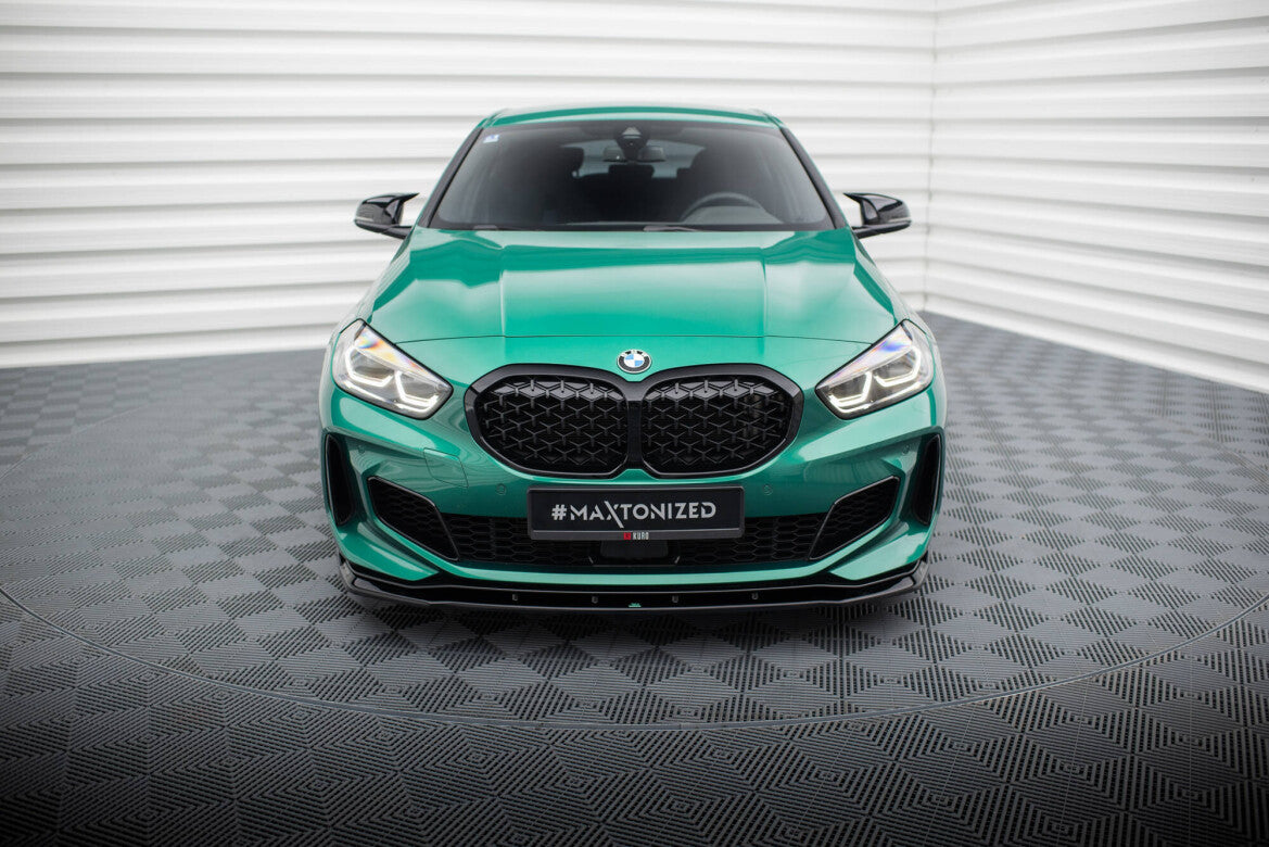 Frontlippe V.9 passend für BMW M135i F40 schwarz Hochglanz
