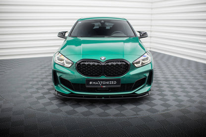 Frontlippe V.9 passend für BMW M135i F40 schwarz Hochglanz