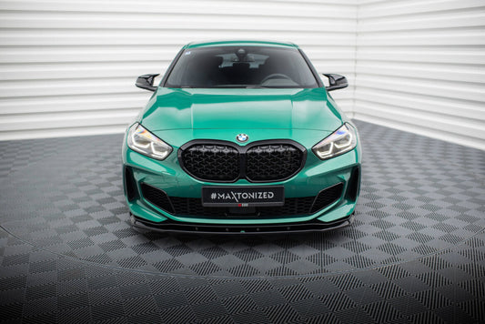 Frontlippe V.9 passend für BMW M135i F40 schwarz Hochglanz