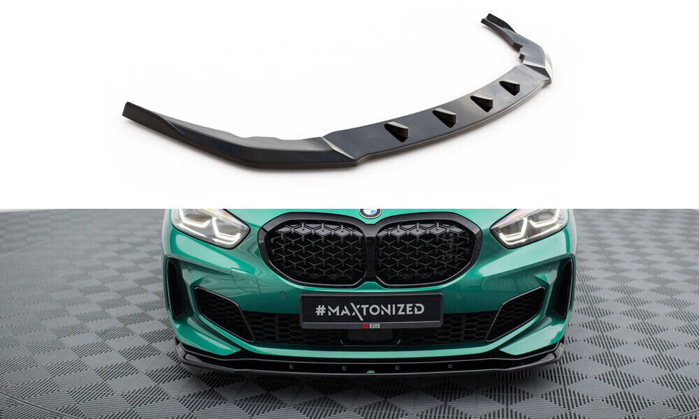 Frontlippe V.9 passend für BMW M135i F40 schwarz Hochglanz