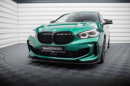 Frontlippe V.9 passend für BMW M135i F40 schwarz Hochglanz