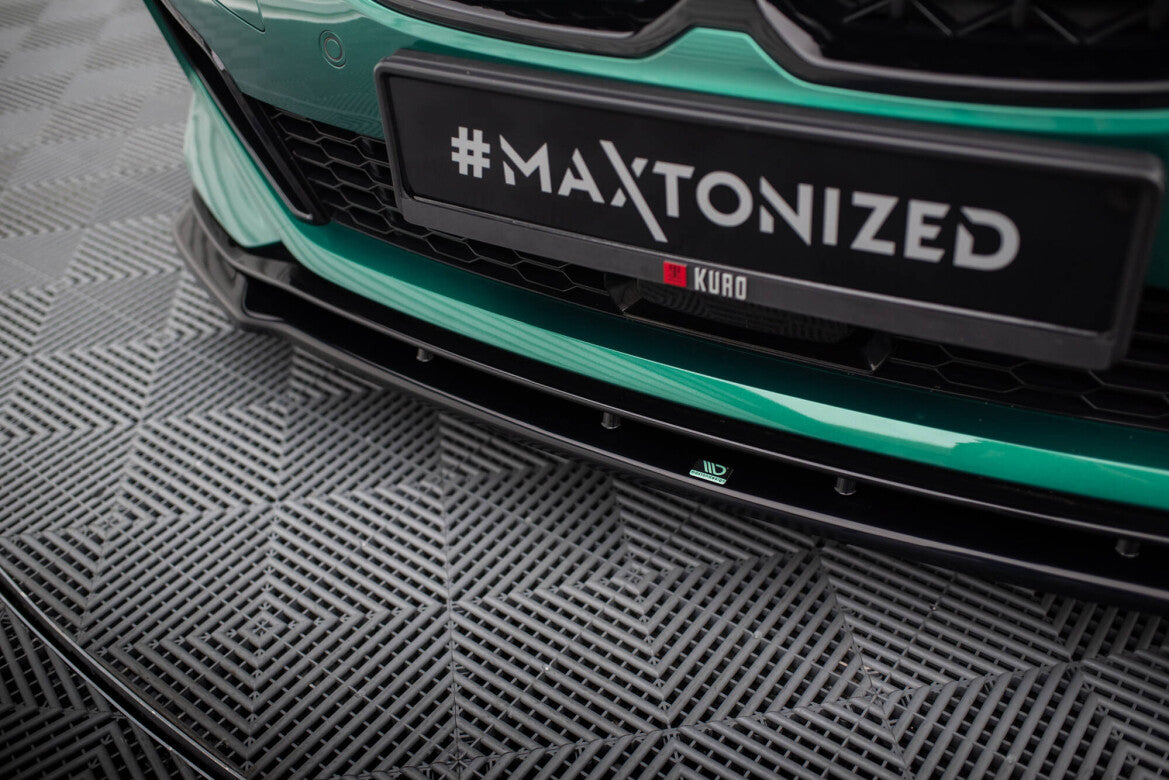 Frontlippe V.9 passend für BMW M135i F40 schwarz Hochglanz