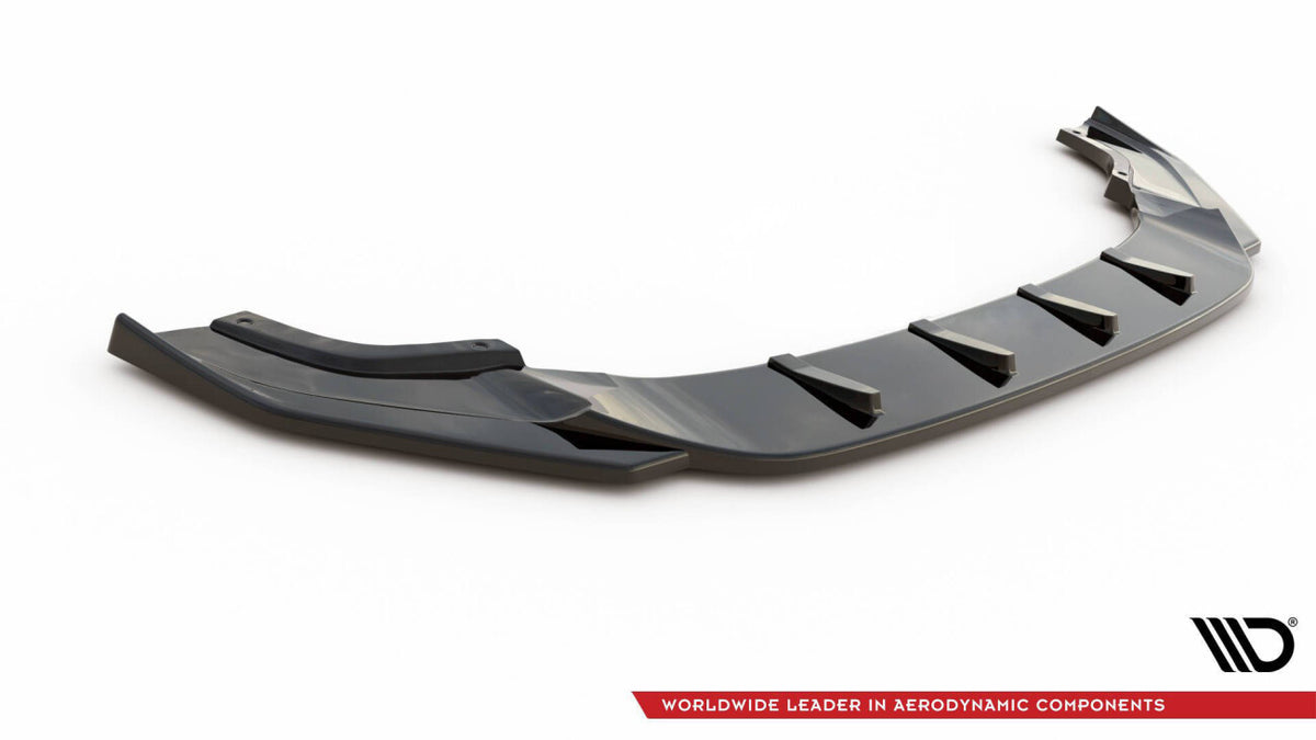 Frontlippe V.9 passend für VW Golf R / R-Line Mk7 FL schwarz Hochglanz