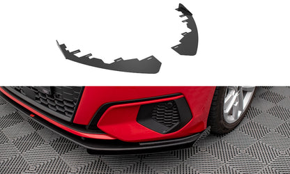 Frontlippen Flaps passend für Audi A3 8Y schwarz Hochglanz