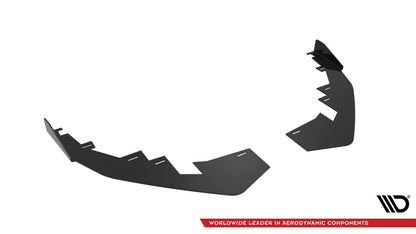 Frontlippen Flaps passend für Audi A3 S-Line Limousine / S3 Limousine 8Y FL schwarz Hochglanz