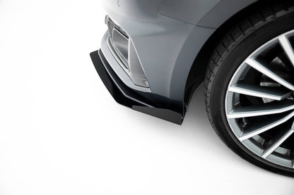 Frontlippen Flaps passend für Audi A5 F5 FL schwarz Hochglanz