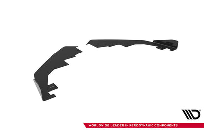 Frontlippen Flaps passend für Audi A5 F5 FL schwarz Hochglanz