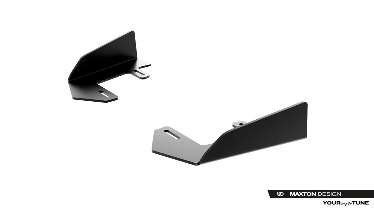 Frontlippen Flaps passend für Audi A5 S-Line / S5 Limousine / Avant B10 schwarz Hochglanz