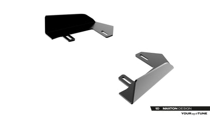 Frontlippen Flaps passend für Audi A5 S-Line / S5 Limousine / Avant B10 schwarz Hochglanz