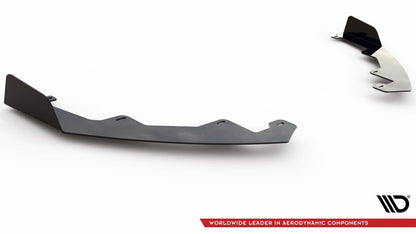 Frontlippen Flaps passend für Audi RS3 8V Sportback schwarz Hochglanz