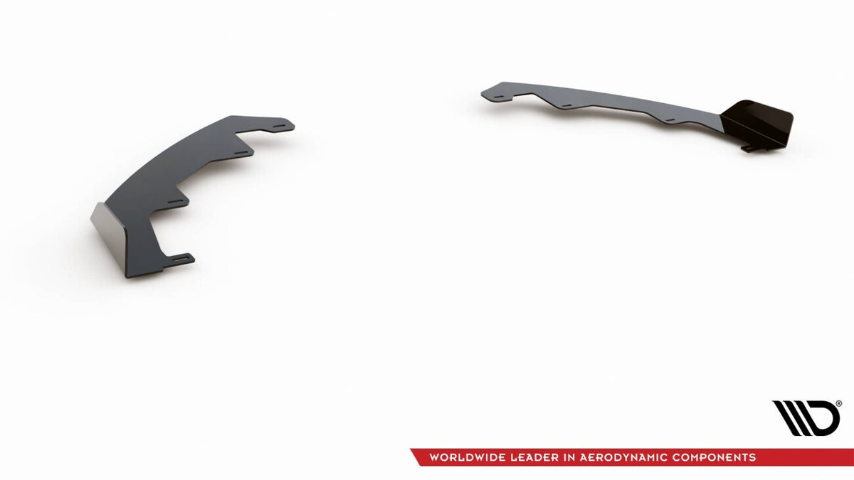 Frontlippen Flaps passend für Audi RS3 8V Sportback schwarz Hochglanz