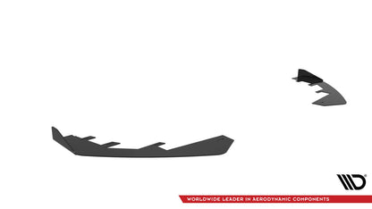 Frontlippen Flaps passend für Audi RS3 Limousine 8V FL schwarz Hochglanz