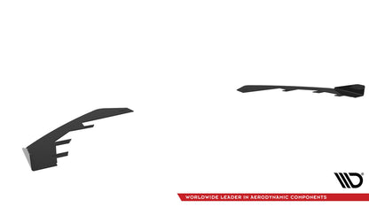 Frontlippen Flaps passend für Audi RS3 Limousine 8V FL schwarz Hochglanz