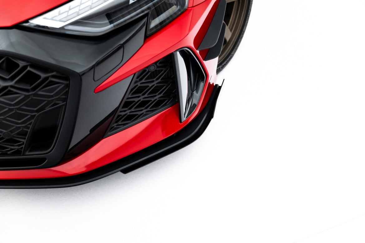 Frontlippen Flaps passend für Audi RS3 Sportback 8Y FL schwarz Hochglanz