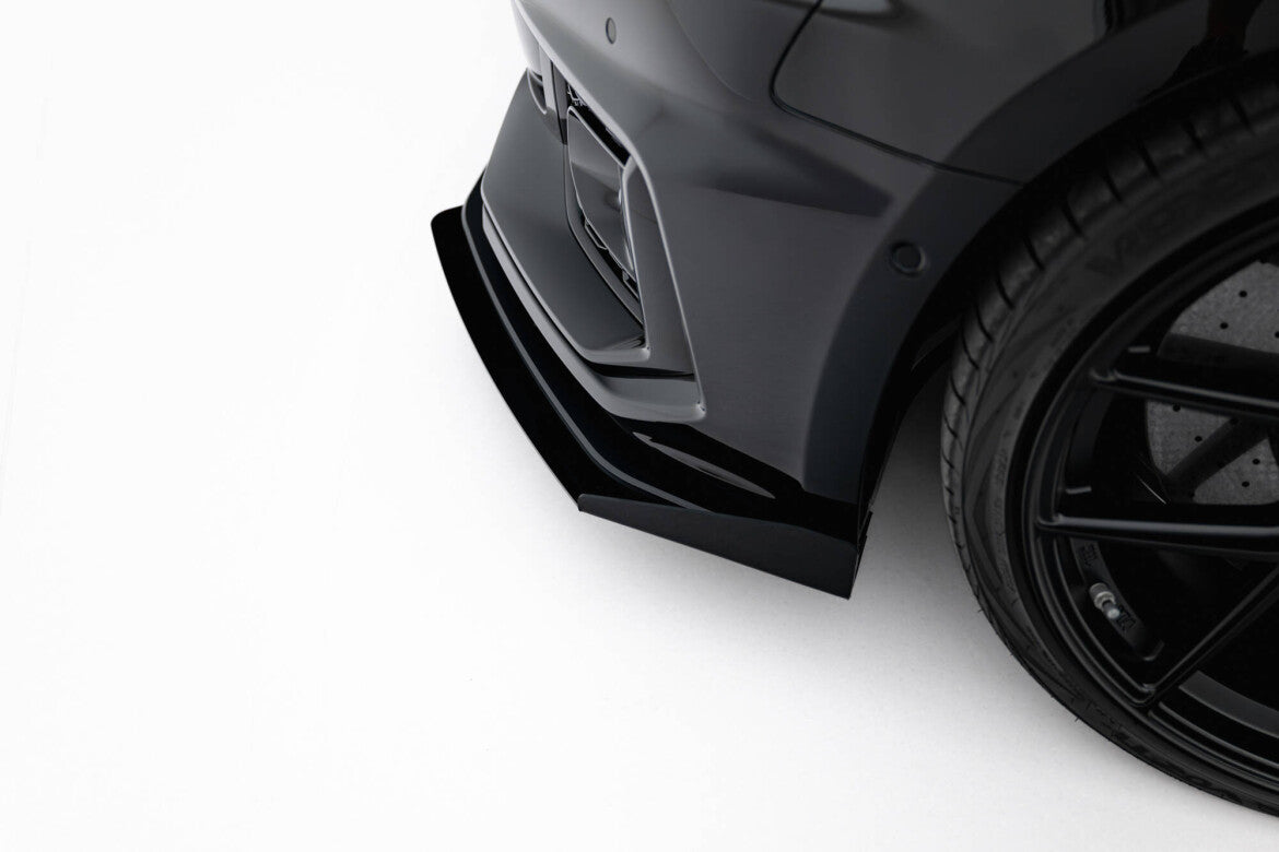 Frontlippen Flaps passend für Audi RS5 Coupe / Sportback F5 schwarz Hochglanz