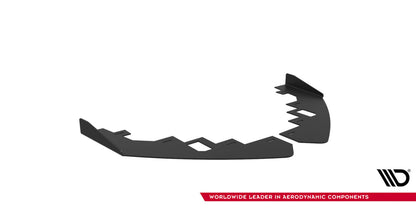 Frontlippen Flaps passend für Audi RS5 Coupe / Sportback F5 schwarz Hochglanz