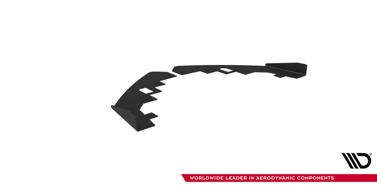 Frontlippen Flaps passend für Audi RS5 Coupe / Sportback F5 schwarz Hochglanz