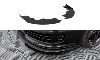 Frontlippen Flaps passend für Audi RS6 Avant C6 schwarz Hochglanz