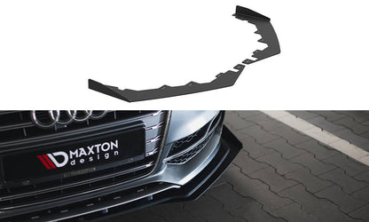 Frontlippen Flaps passend für Audi S3 / A3 S-Line Limousine 8V schwarz Hochglanz