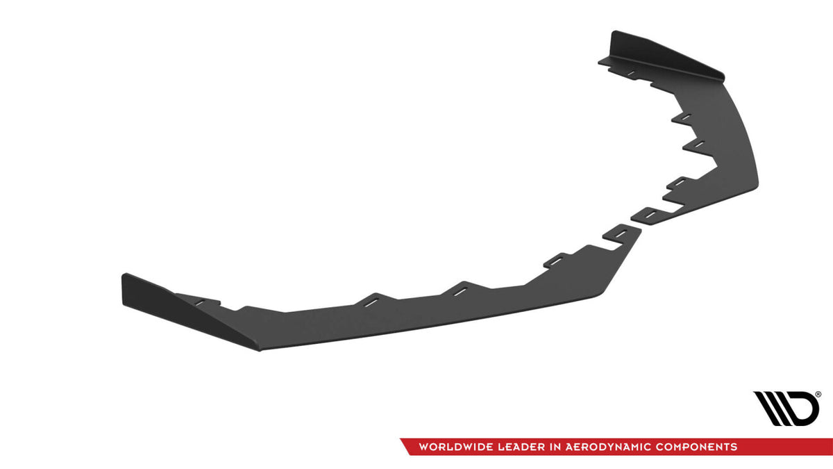Frontlippen Flaps passend für Audi S3 / A3 S-Line Limousine 8V schwarz Hochglanz
