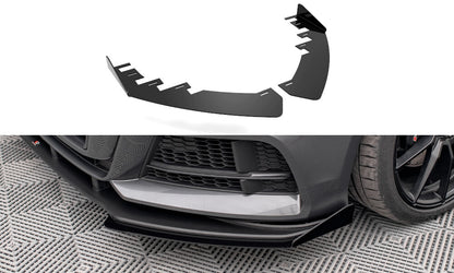 Frontlippen Flaps passend für Audi S3 / A3 S-Line Sportback 8V FL schwarz Hochglanz