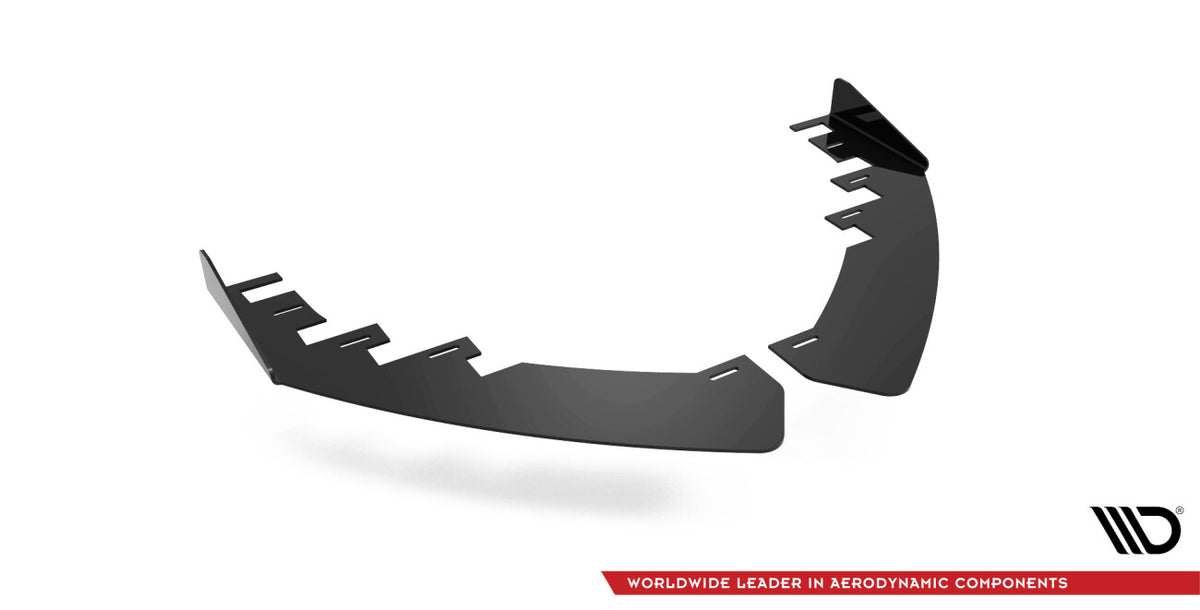 Frontlippen Flaps passend für Audi S3 / A3 S-Line Sportback 8V FL schwarz Hochglanz