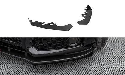 Frontlippen Flaps passend für Audi S5 / A5 S-Line 8T schwarz Hochglanz