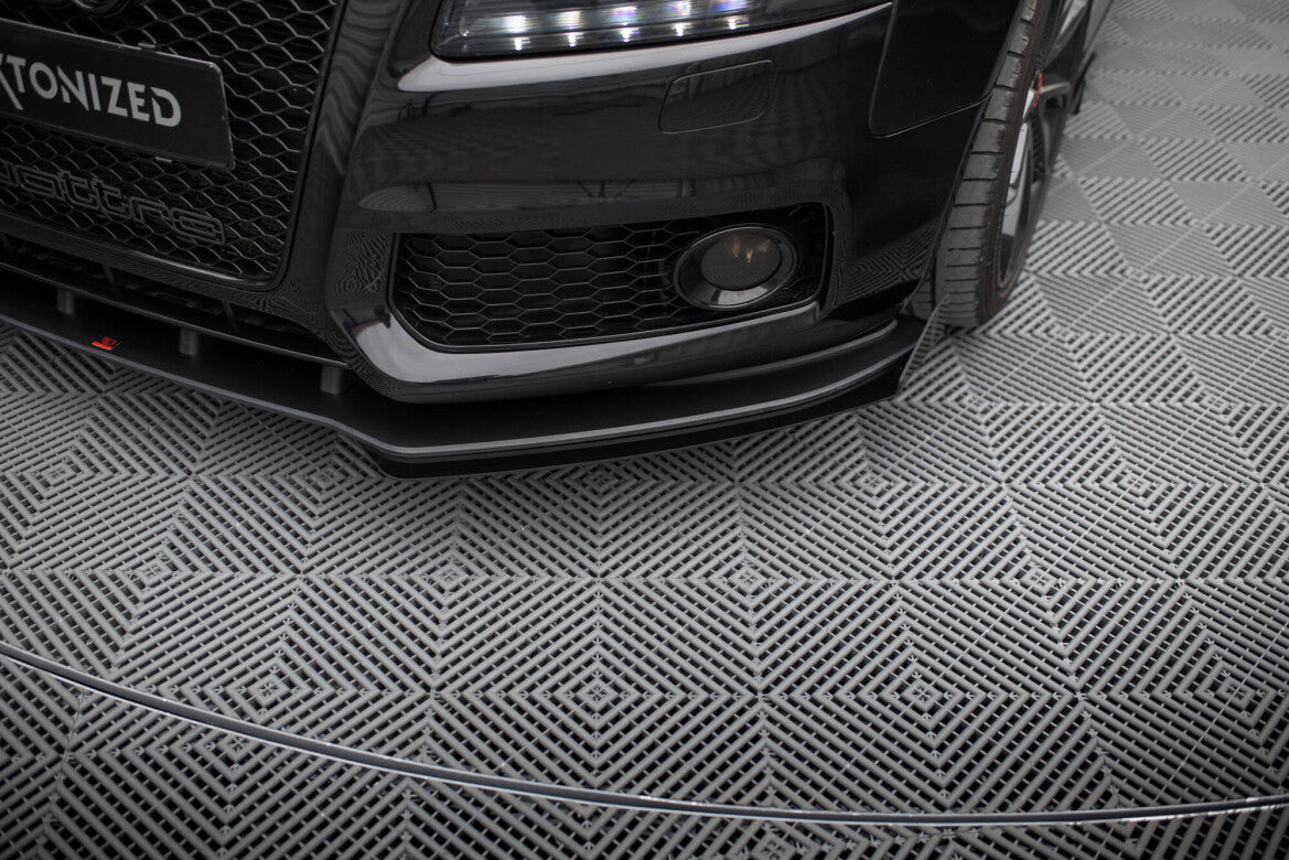 Frontlippen Flaps passend für Audi S5 / A5 S-Line 8T schwarz Hochglanz
