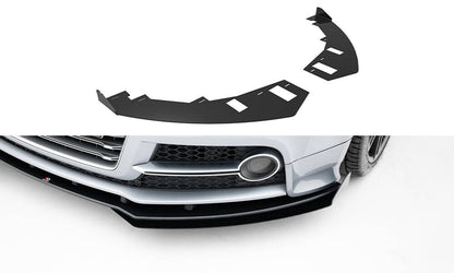 Frontlippen Flaps passend für Audi TT S / TT S-Line 8J FL schwarz Hochglanz