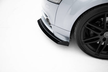 Frontlippen Flaps passend für Audi TT S / TT S-Line 8J FL schwarz Hochglanz