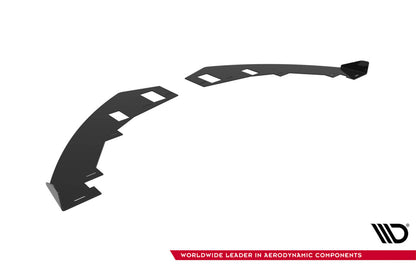 Frontlippen Flaps passend für Audi TT S / TT S-Line 8J FL schwarz Hochglanz