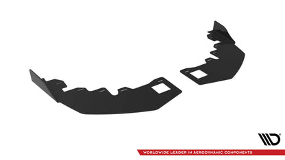 Frontlippen Flaps passend für BMW 1er M-Paket / M135i / 128ti F40 schwarz Hochglanz