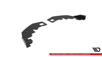 Frontlippen Flaps passend für BMW 1er M-Paket / M135i / 128ti F40 schwarz Hochglanz