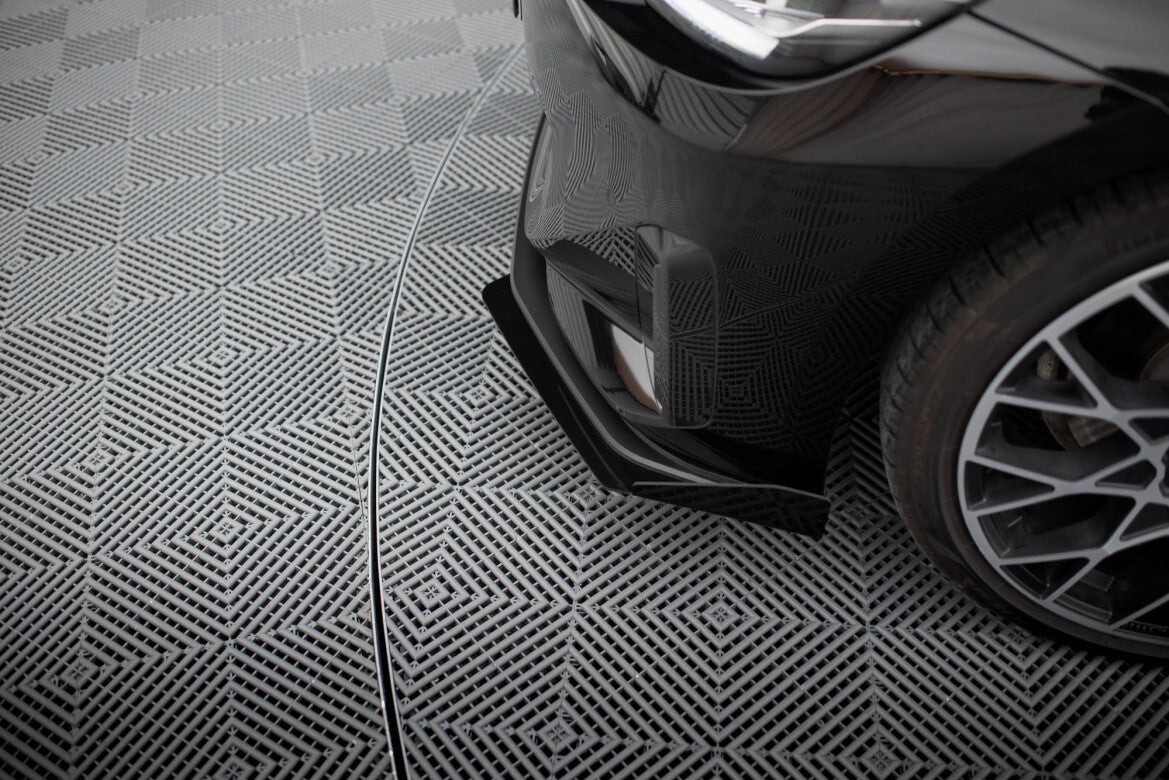 Frontlippen Flaps passend für BMW 2 Coupe G42 schwarz Hochglanz
