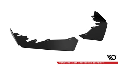 Frontlippen Flaps passend für BMW 2 Coupe G42 schwarz Hochglanz