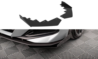 Frontlippen Flaps passend für BMW 2 Coupe M-Paket / M240i G42 schwarz Hochglanz