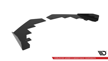Frontlippen Flaps passend für BMW 2 Coupe M-Paket / M240i G42 schwarz Hochglanz