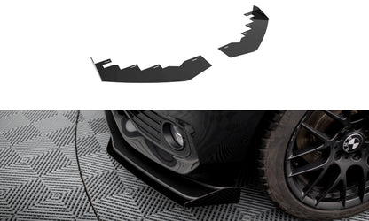 Frontlippen Flaps passend für BMW 4er Gran Coupe F36 schwarz Hochglanz