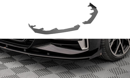 Frontlippen Flaps passend für BMW 4er M-Paket / M440i G22 / G23 / G22 FL / G23 FL schwarz Hochglanz