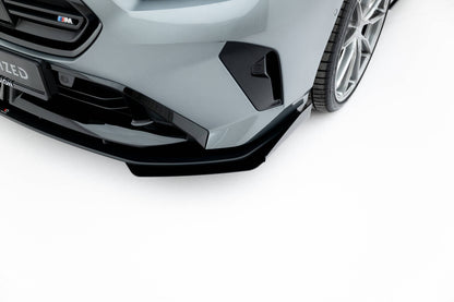 Frontlippen Flaps passend für BMW M135i F70 schwarz Hochglanz