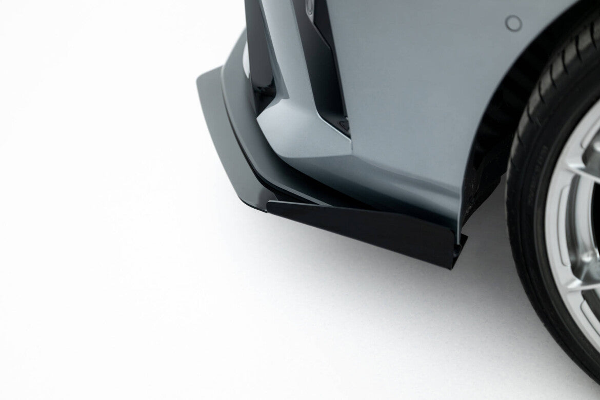 Frontlippen Flaps passend für BMW M135i F70 schwarz Hochglanz
