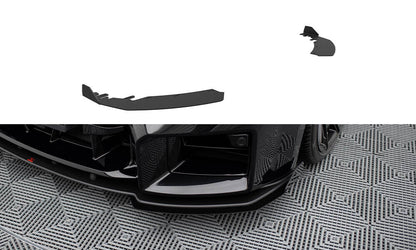 Frontlippen Flaps passend für BMW M2 G87 schwarz Hochglanz
