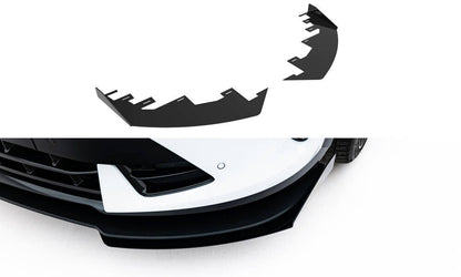 Frontlippen Flaps passend für CUPRA Formentor Mk1 FL schwarz Hochglanz