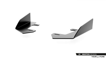 Frontlippen Flaps passend für CUPRA Leon ST / Hatchback Mk1 FL schwarz Hochglanz