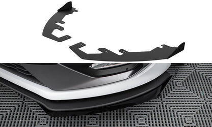 Frontlippen Flaps passend für Ford Fiesta Mk8 ST / ST-Line schwarz Hochglanz